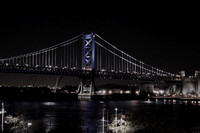 Ben Franklin Bridge - Blue